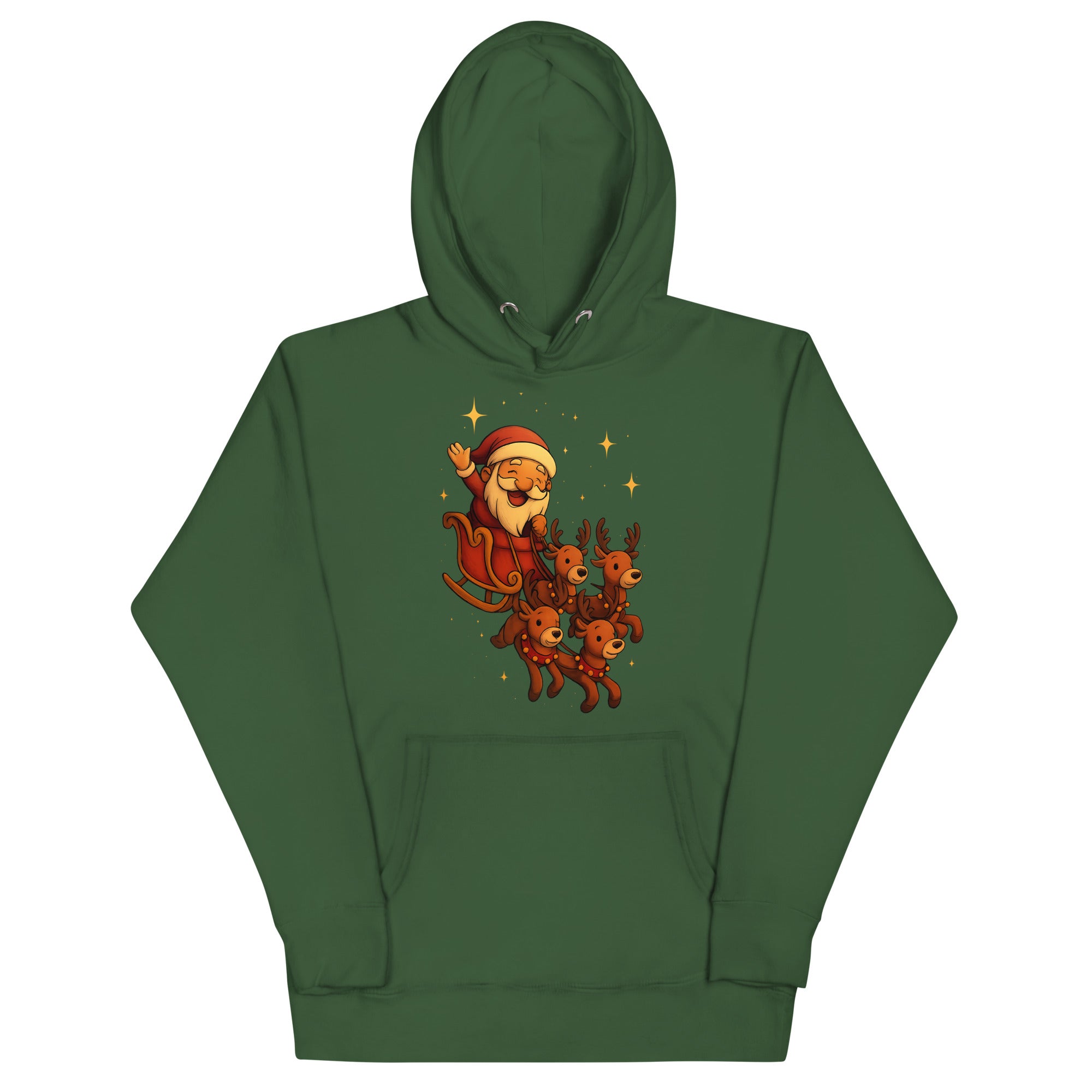 Santa Reindeers Unisex Hoodie