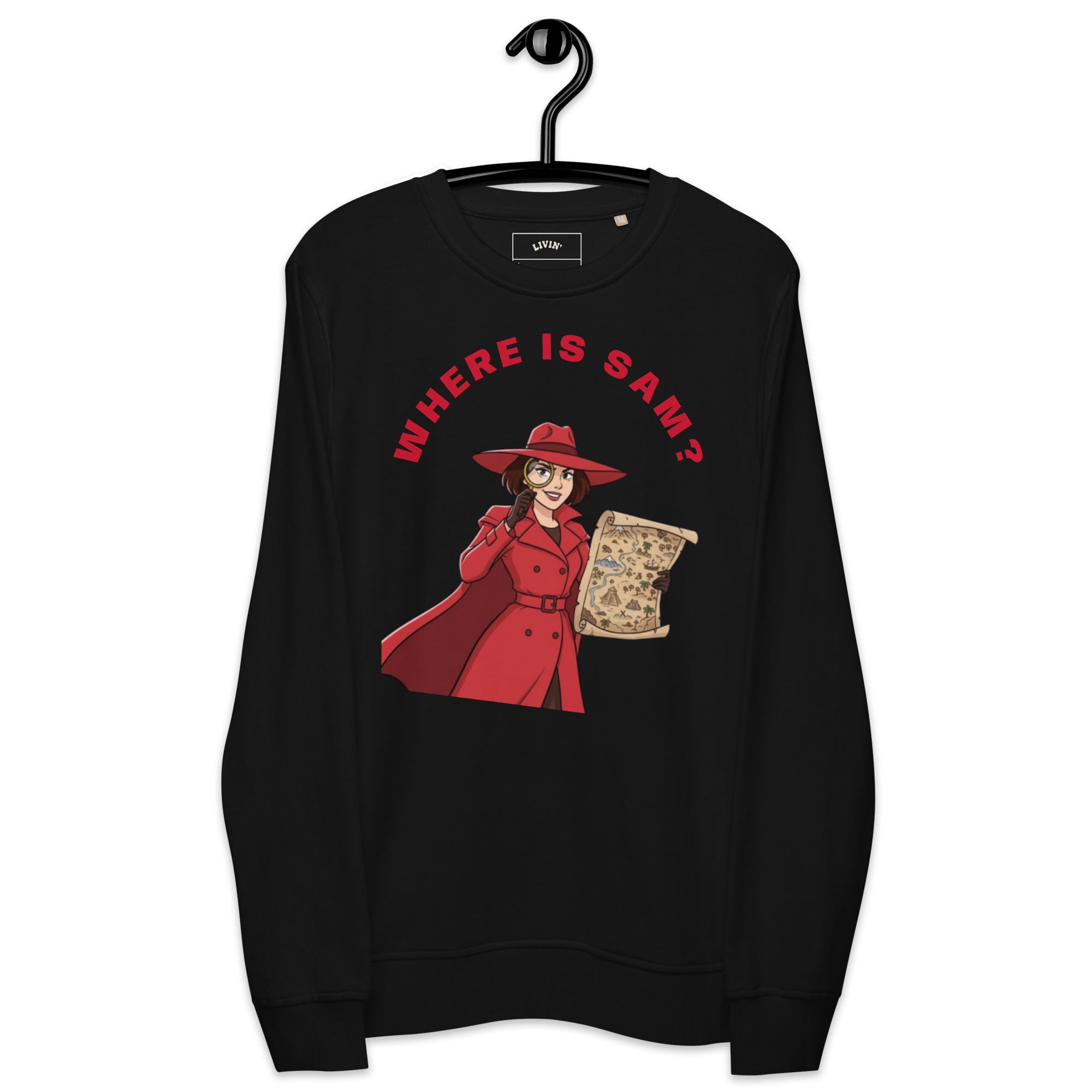Carmen Sandiego Unisex Organic Sweatshirt