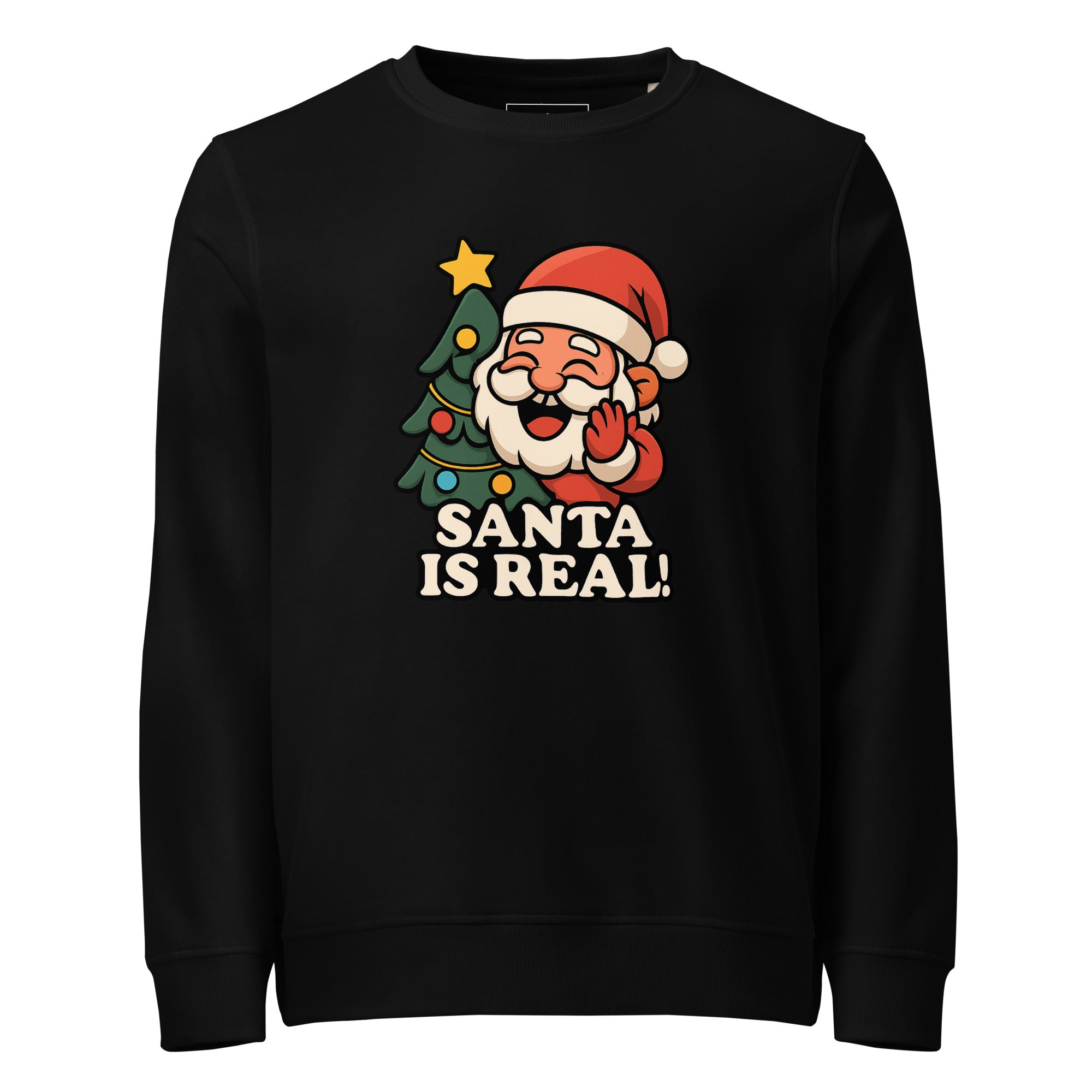 Santa Is Real Unisex Eco-Sweatshirt
